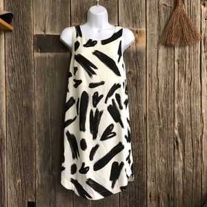 Black and White Abstract Dress